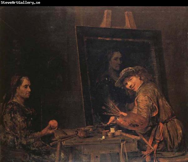 Arent De Gelder Self-Portrait Painting an Old Woman